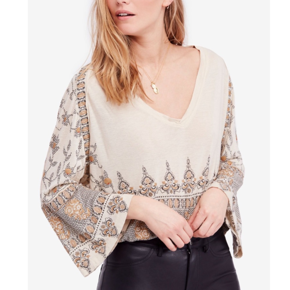 Free people medallion lilac top